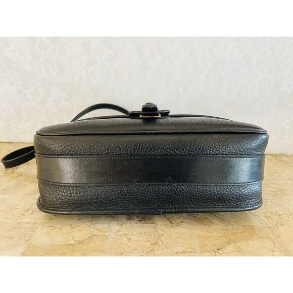 Rare Dooney AND Bourke Equestrian AWL crossbody/shoulder bag Black color - Picture 6 of 9